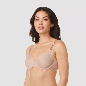 Simply‎ Perfect Warner's Underarm Smoothing Underwire Bra TA4356 36D Almond
